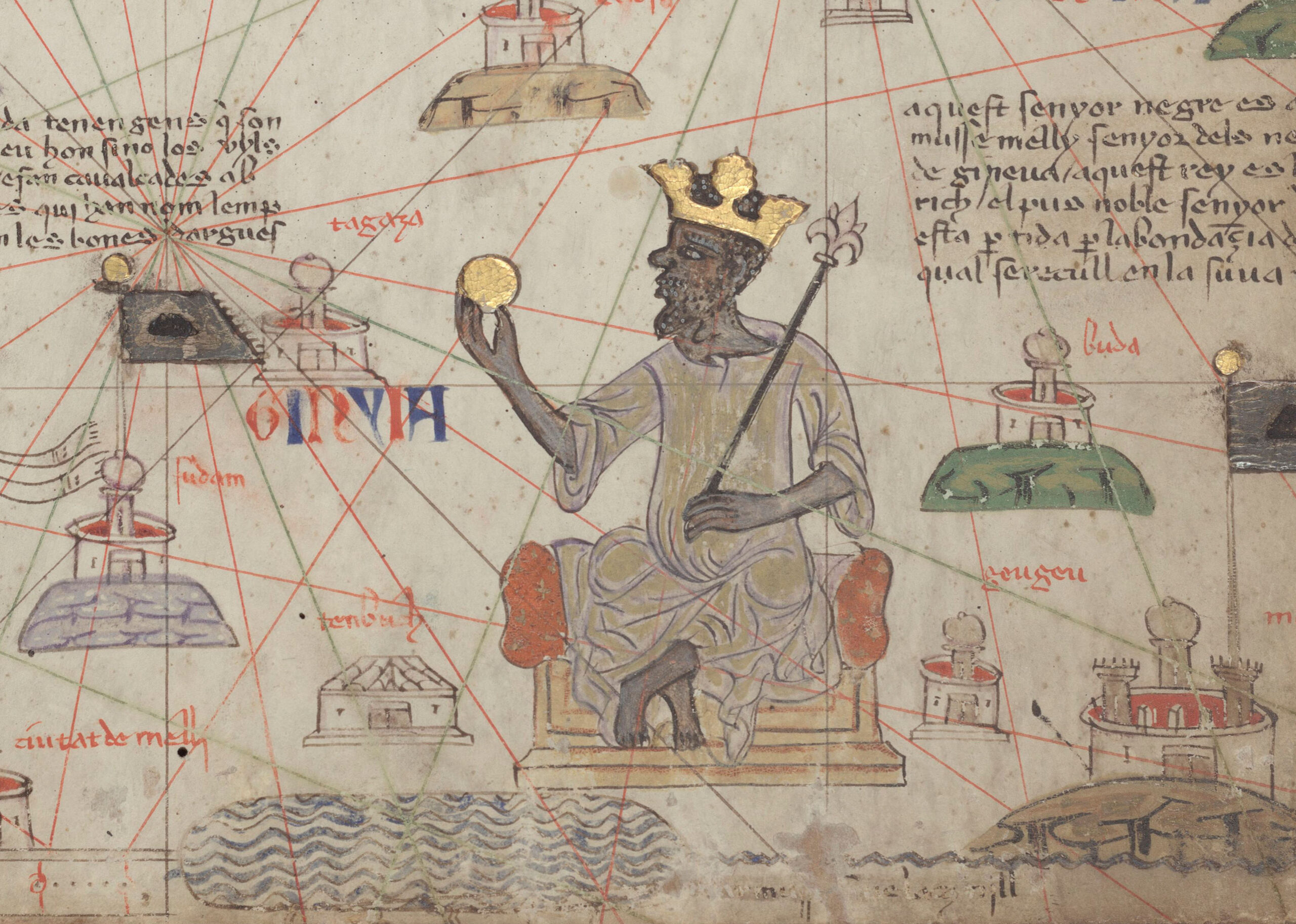 Representação medieval de Mansa Musa no Atlas Catalão de 1375